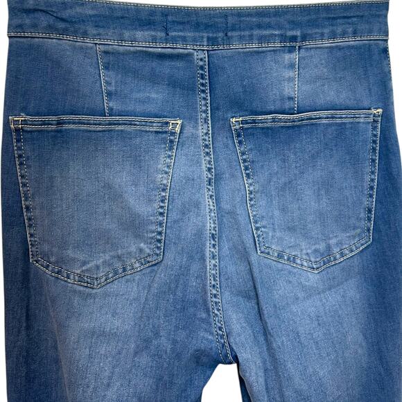 Free People, Women’s We The Free ‘Just Float On’ Flare Jeans, Waterfall Blue, 27 - Picture 10 of 10